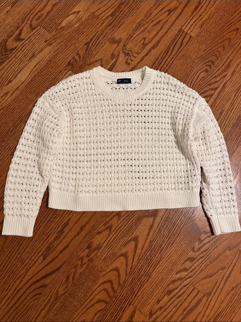 GAP Knit Cropped Crewneck Sweater